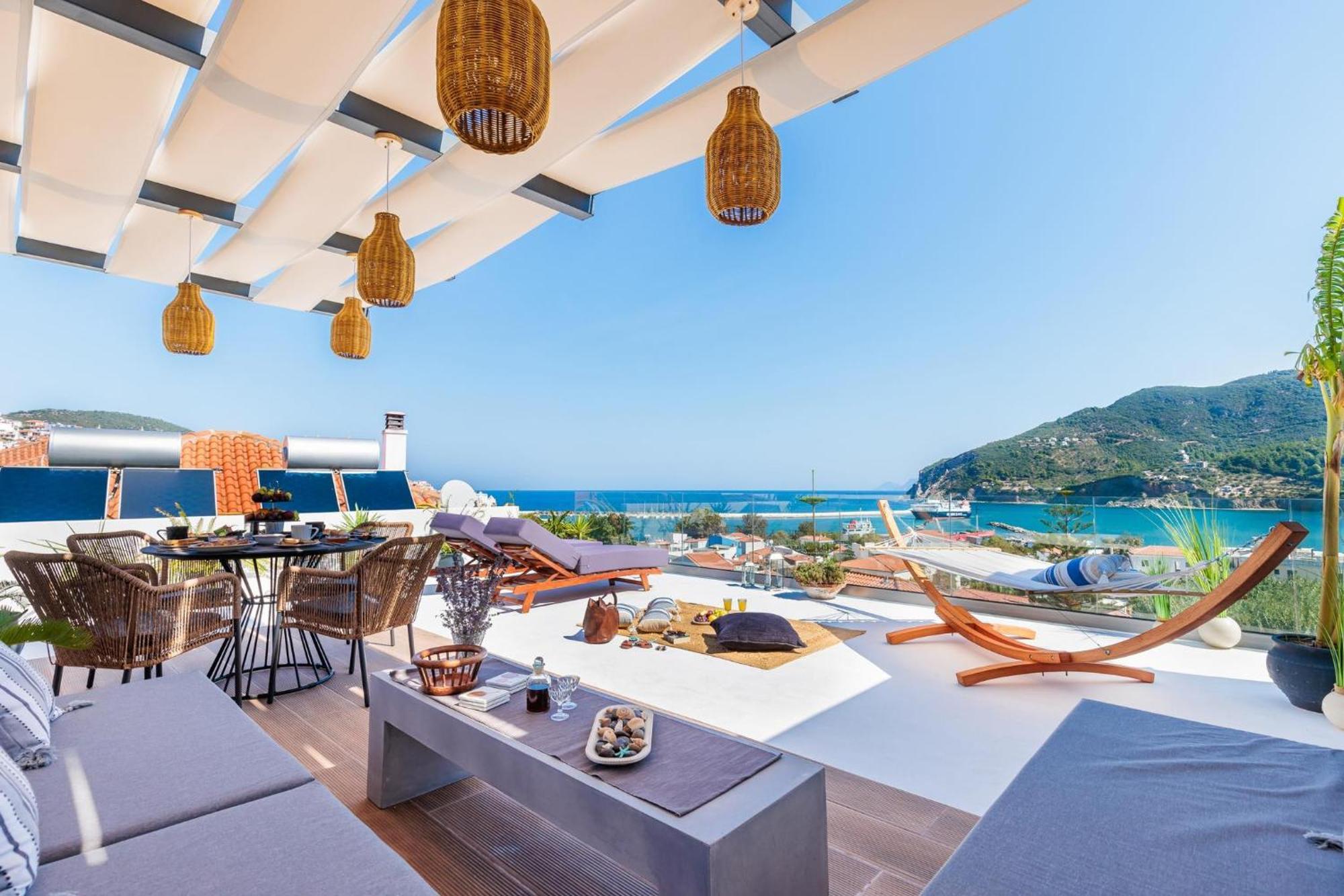 To Nissi Villa Skopelos Eksteriør billede